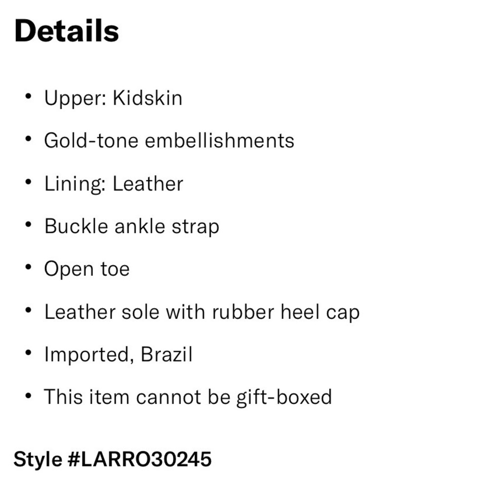 Larroude Gold-Tan Strappy Heels - Picture 10 of 10